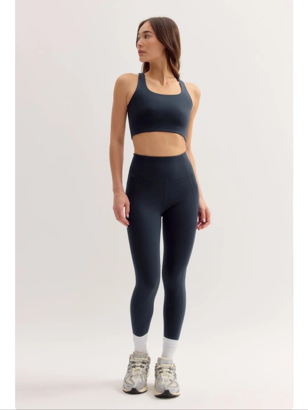 girlfriend collective Blue High-Rise Performance Leggings